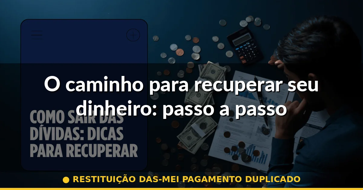 O caminho para recuperar seu dinheiro: passo a passo — restituição das-mei pagamento duplicado