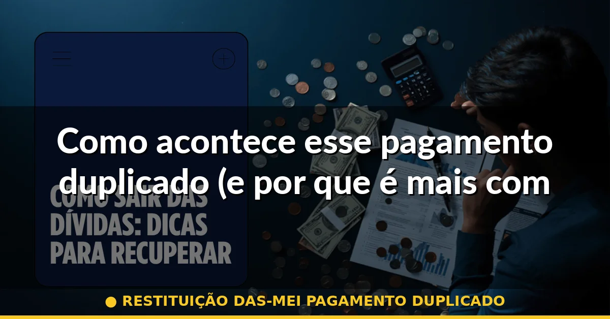 Como acontece esse pagamento duplicado (e por que é mais comum do que você imagina) — restituição das-mei pagamento duplicado