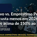 rotativo versus empréstimo pessoal comparação juros 2026 — Guia completo 2026