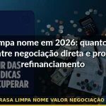 serasa limpa nome valor negociação 2026 — Guia completo 2026